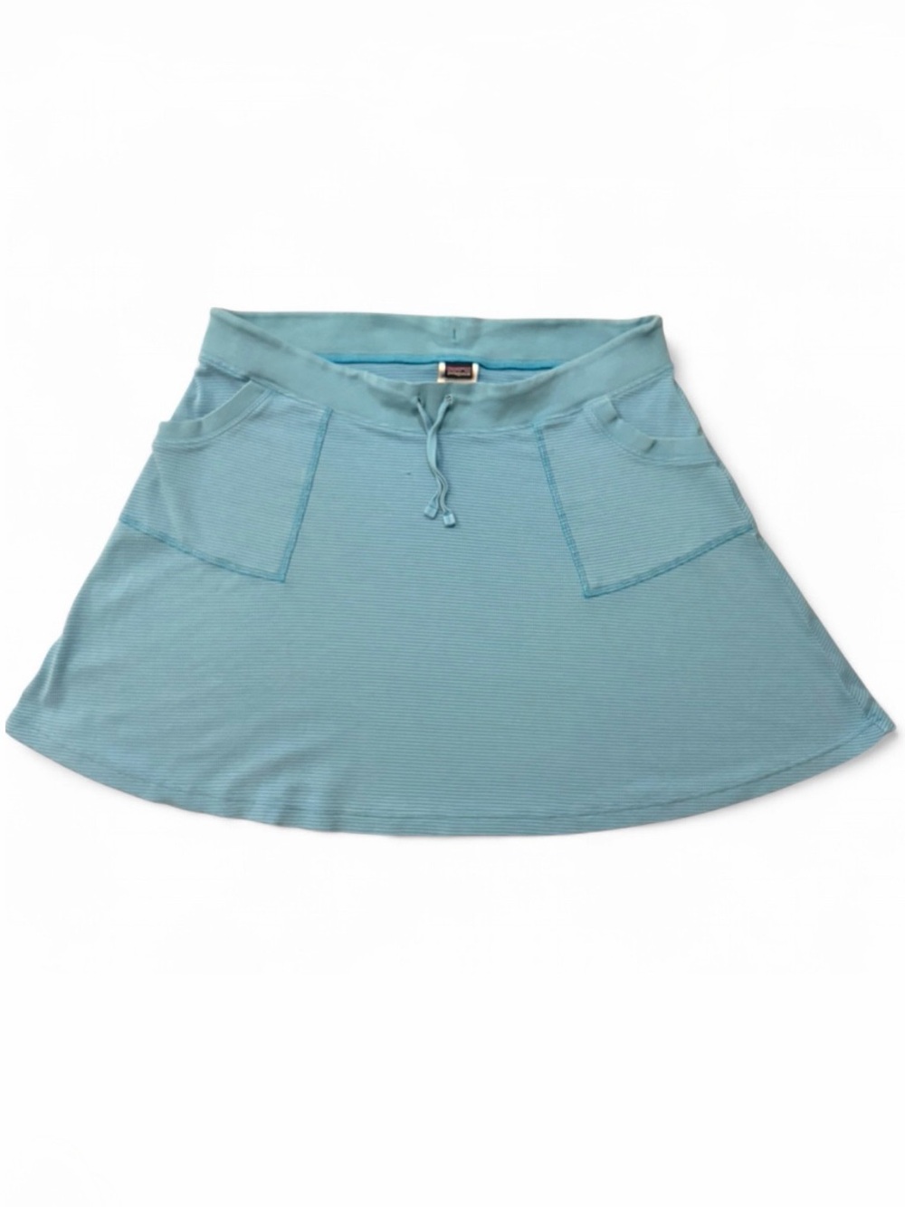 Patagonia Waffle Knit Drawstring Skirt | Gorpcore Coastal Athleisure Mini A-Line